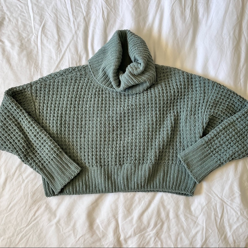 Garage turtleneck crop top